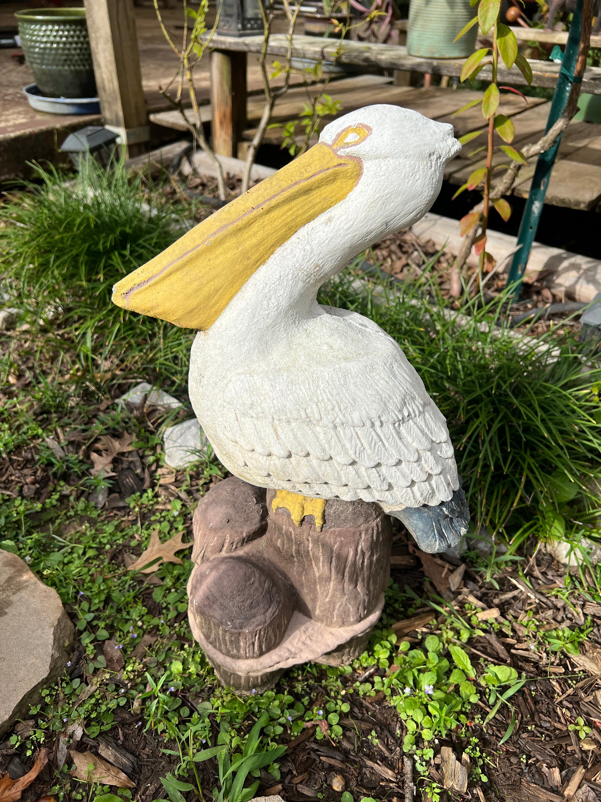 Pelican Painted Statue