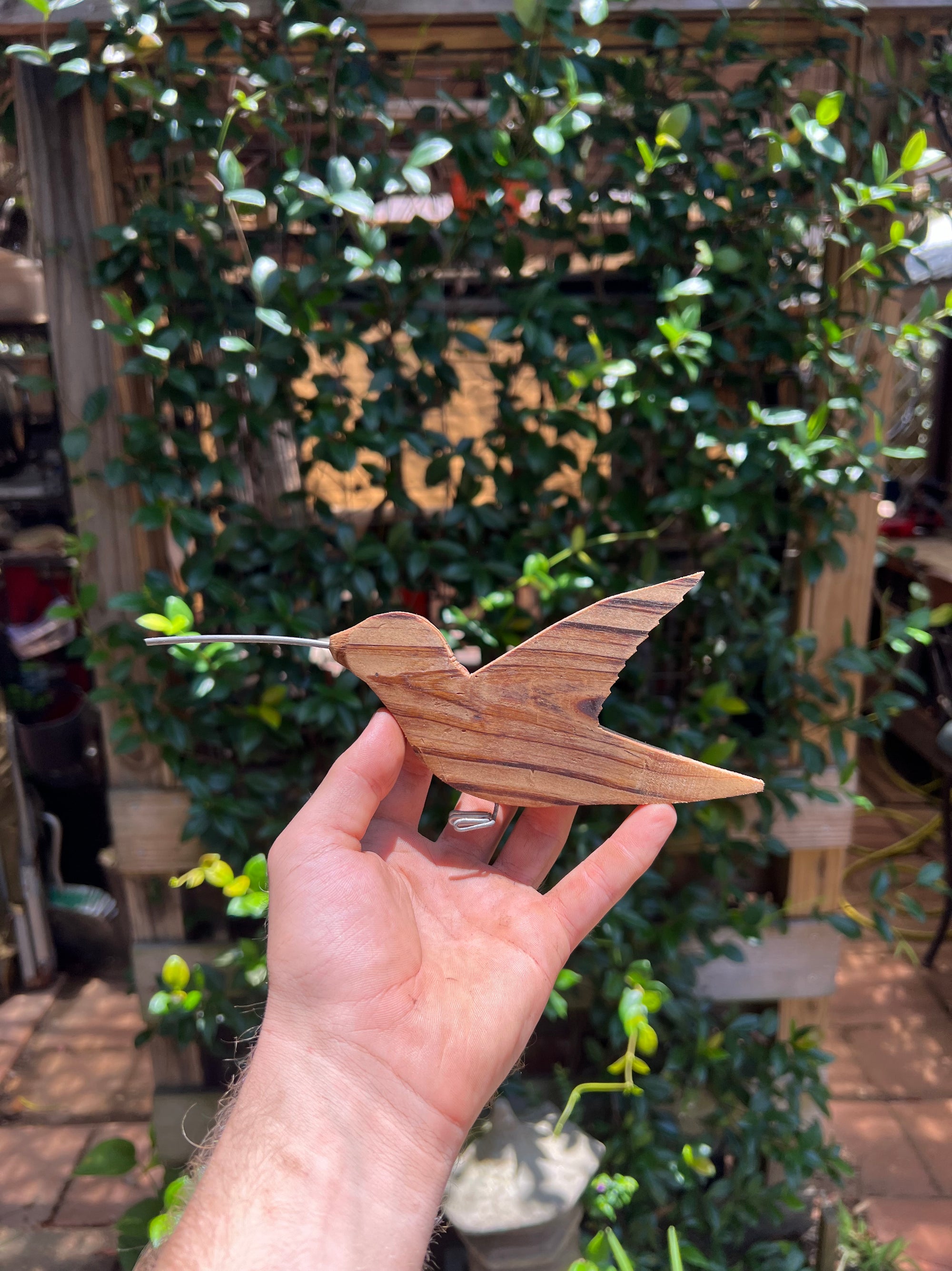 Hummingbird Wood Art